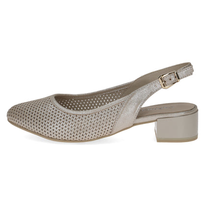 Pantofi Caprice 29602-44-331 Taupe Metallic