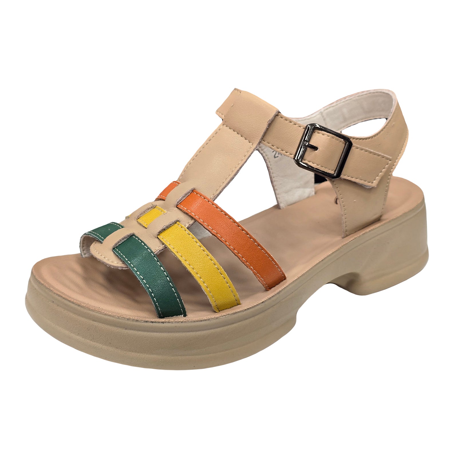 Sandale Formazione 246609T Apricot/Green Imagine principală a produsului