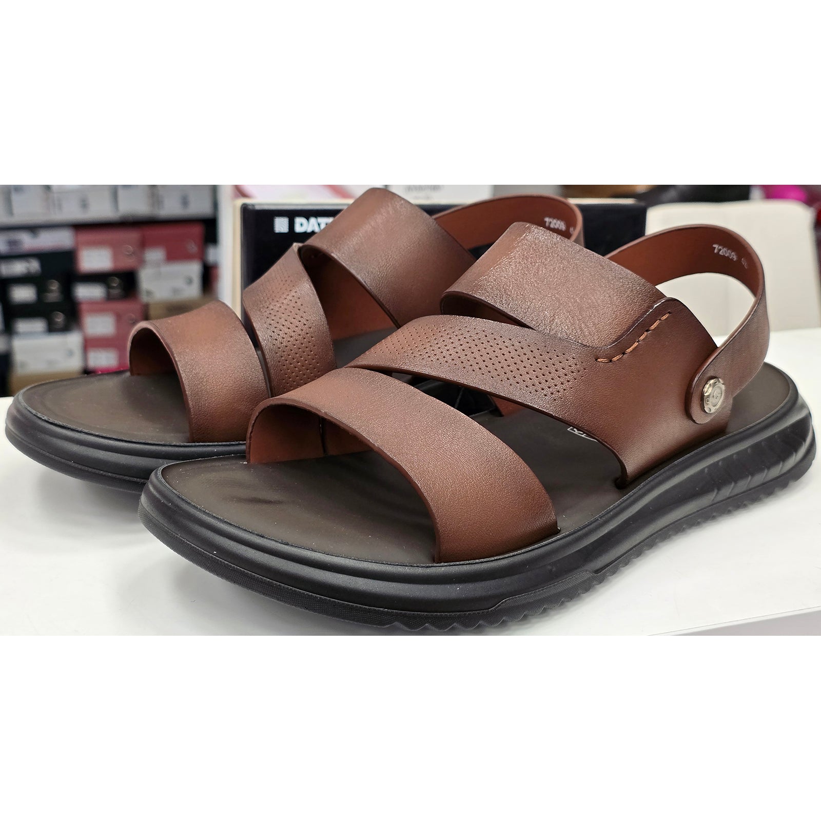 Sandale barbati Mels 72009 Brown Imagine secundară a produsului