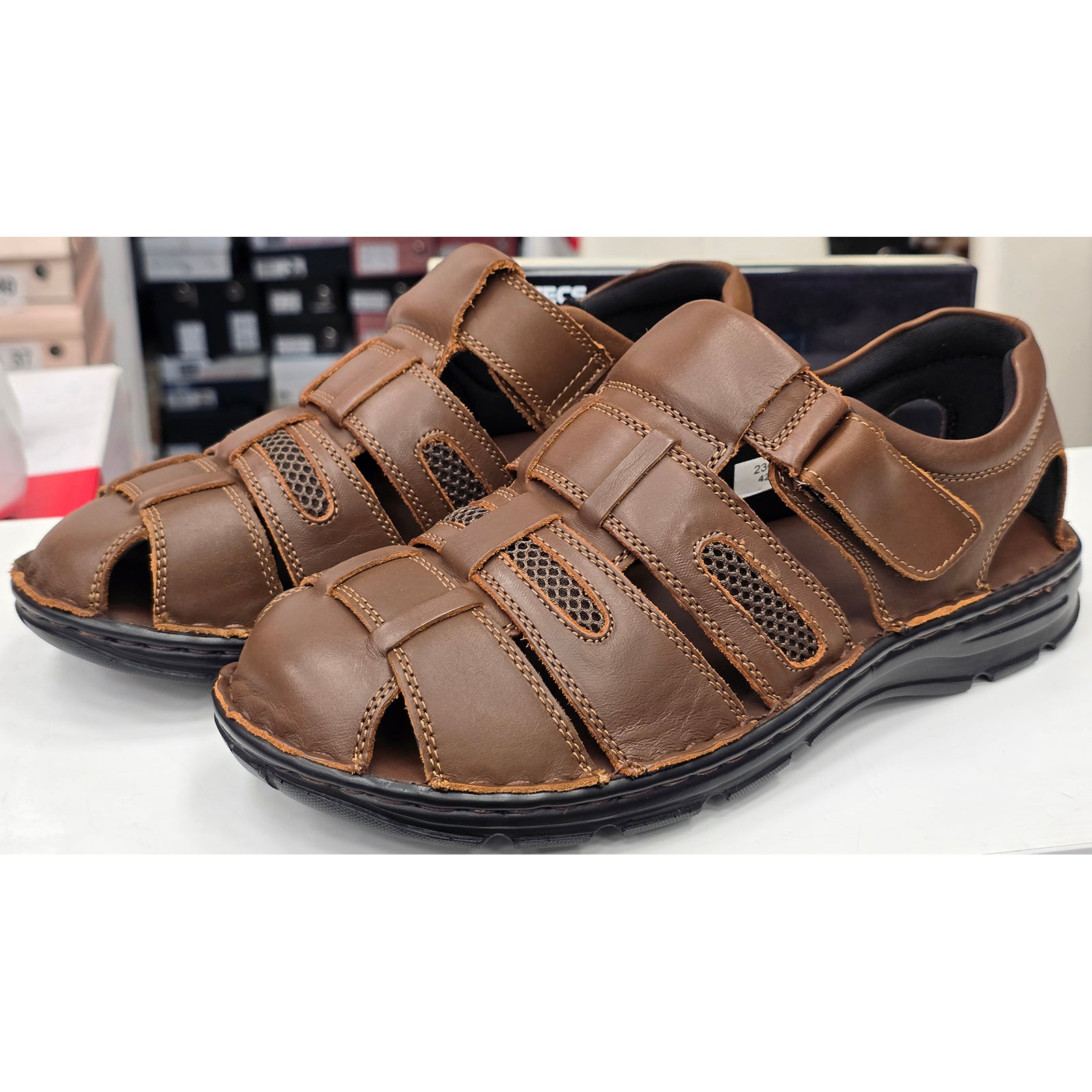 Pantofi barbati Mels 23061 Brown Imagine secundară a produsului