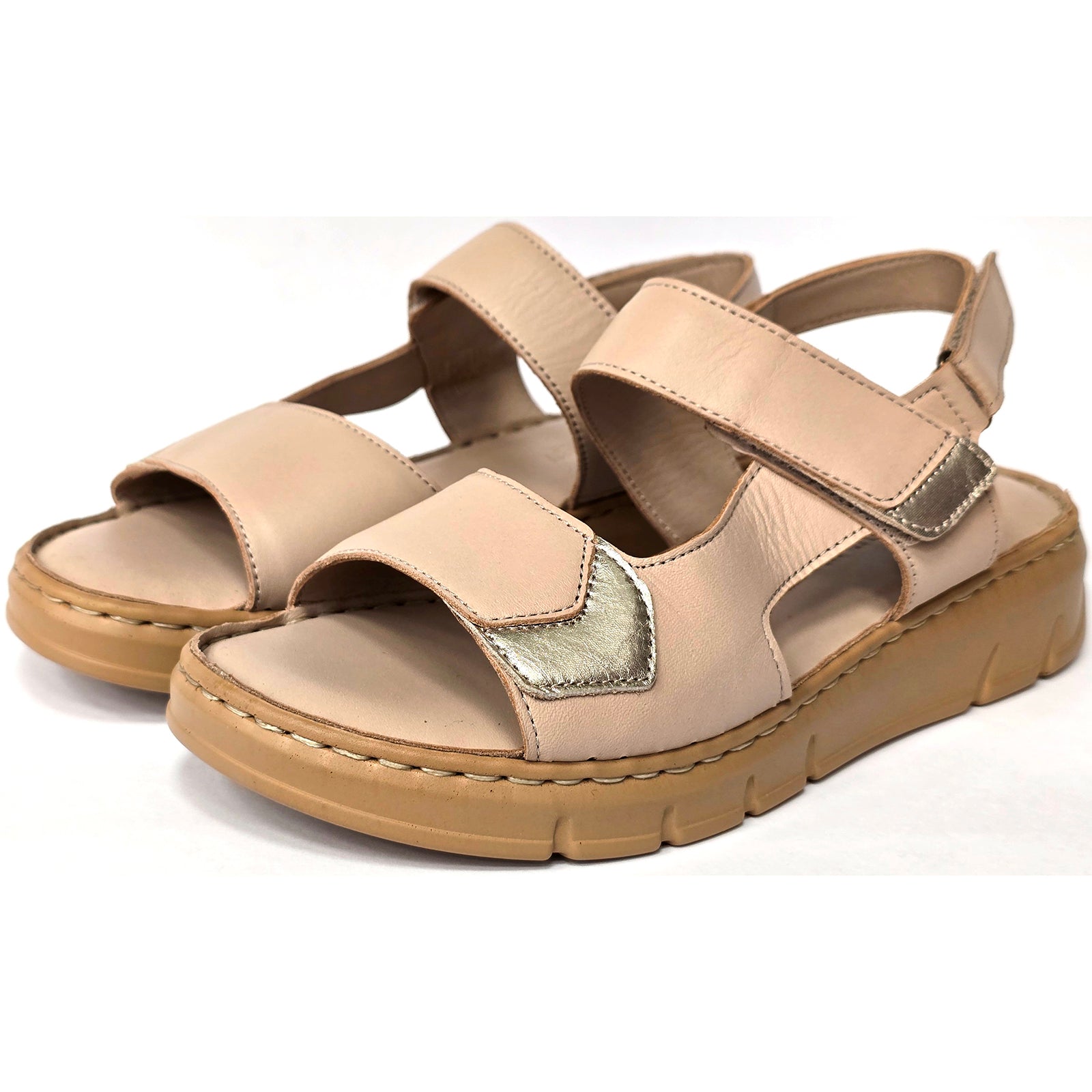 Sandale Anna Viotti D56-1112 Bej Imagine secundară a produsului