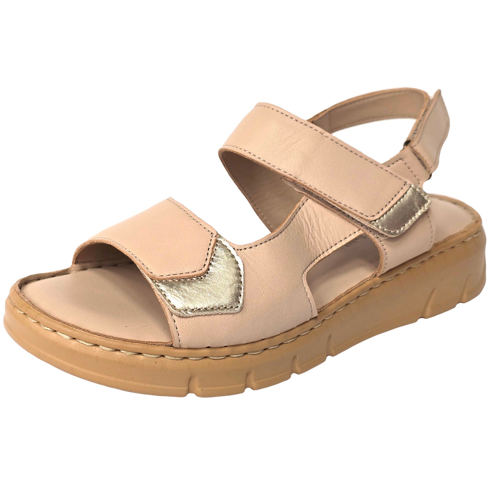Sandale Anna Viotti D56-1112 Bej Imagine principală a produsului