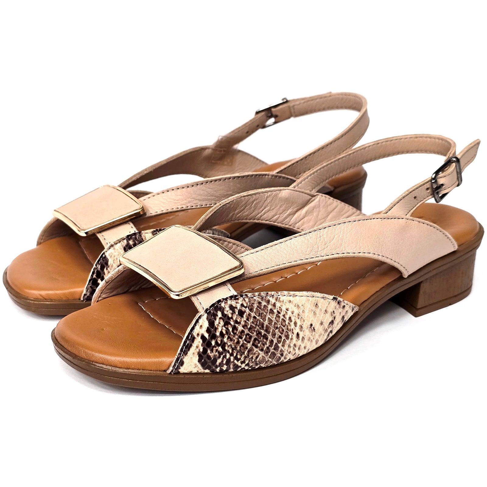 Sandale Anna Viotti D42-6020 Bej Imagine secundară a produsului