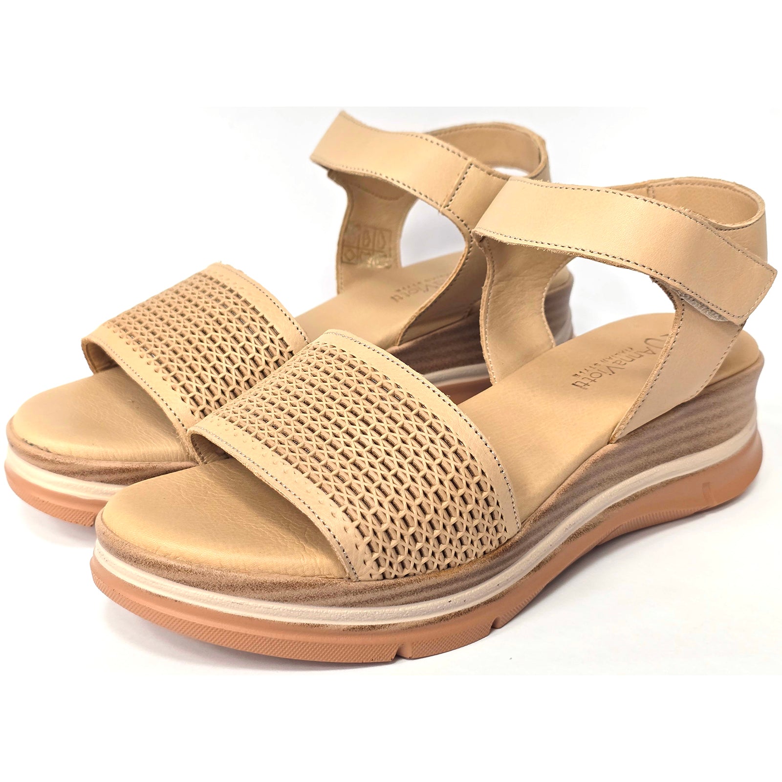 Sandale Anna Viotti D45-2566 Bej Imagine secundară a produsului