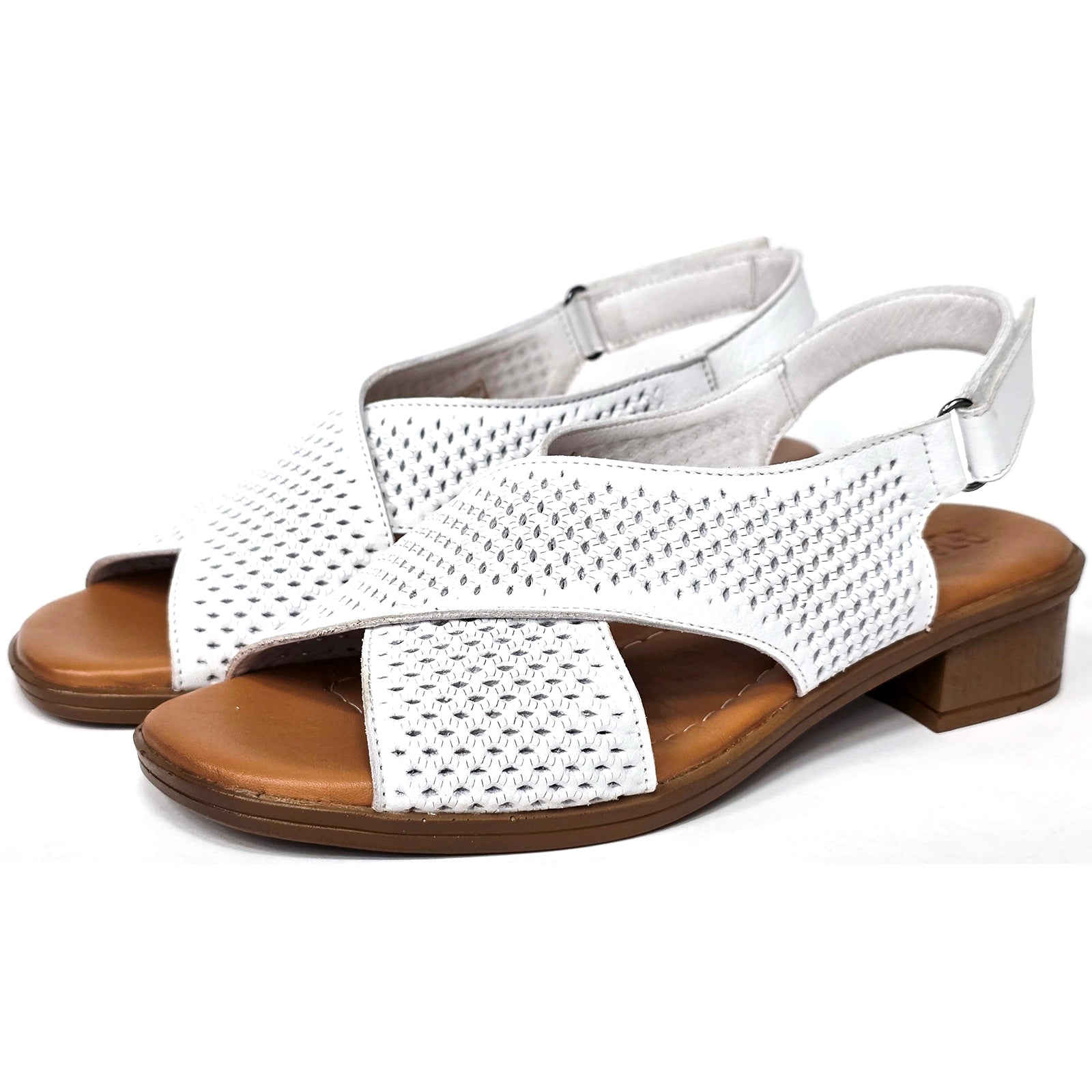 Sandale Anna Viotti D42-6004 Albe Imagine secundară a produsului