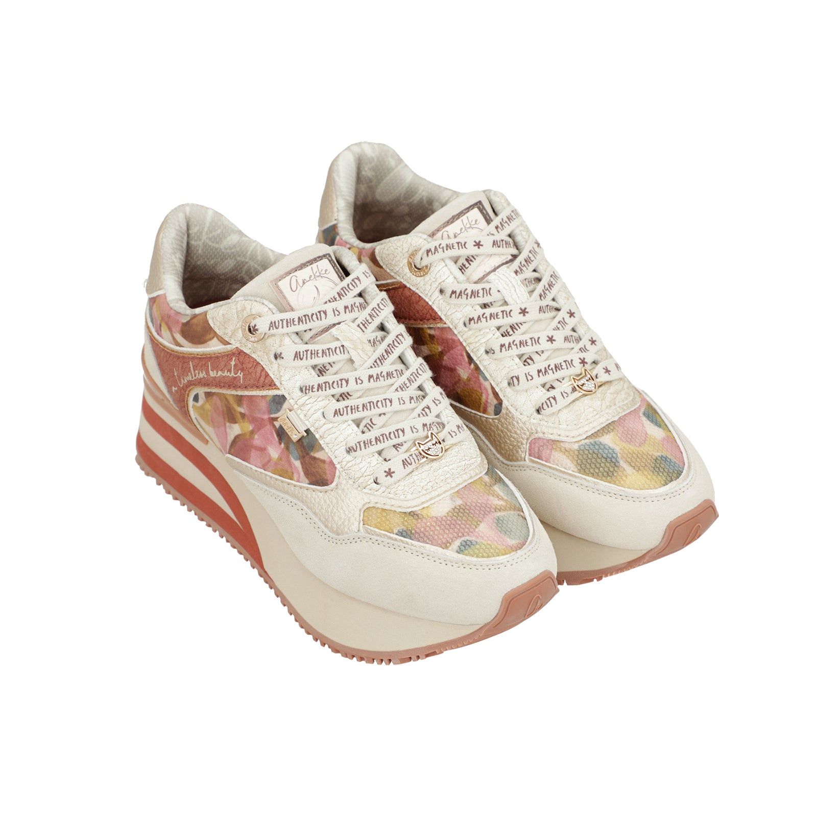 Pantofi Anekke London 423 Pink&Beige Imagine secundară a produsului