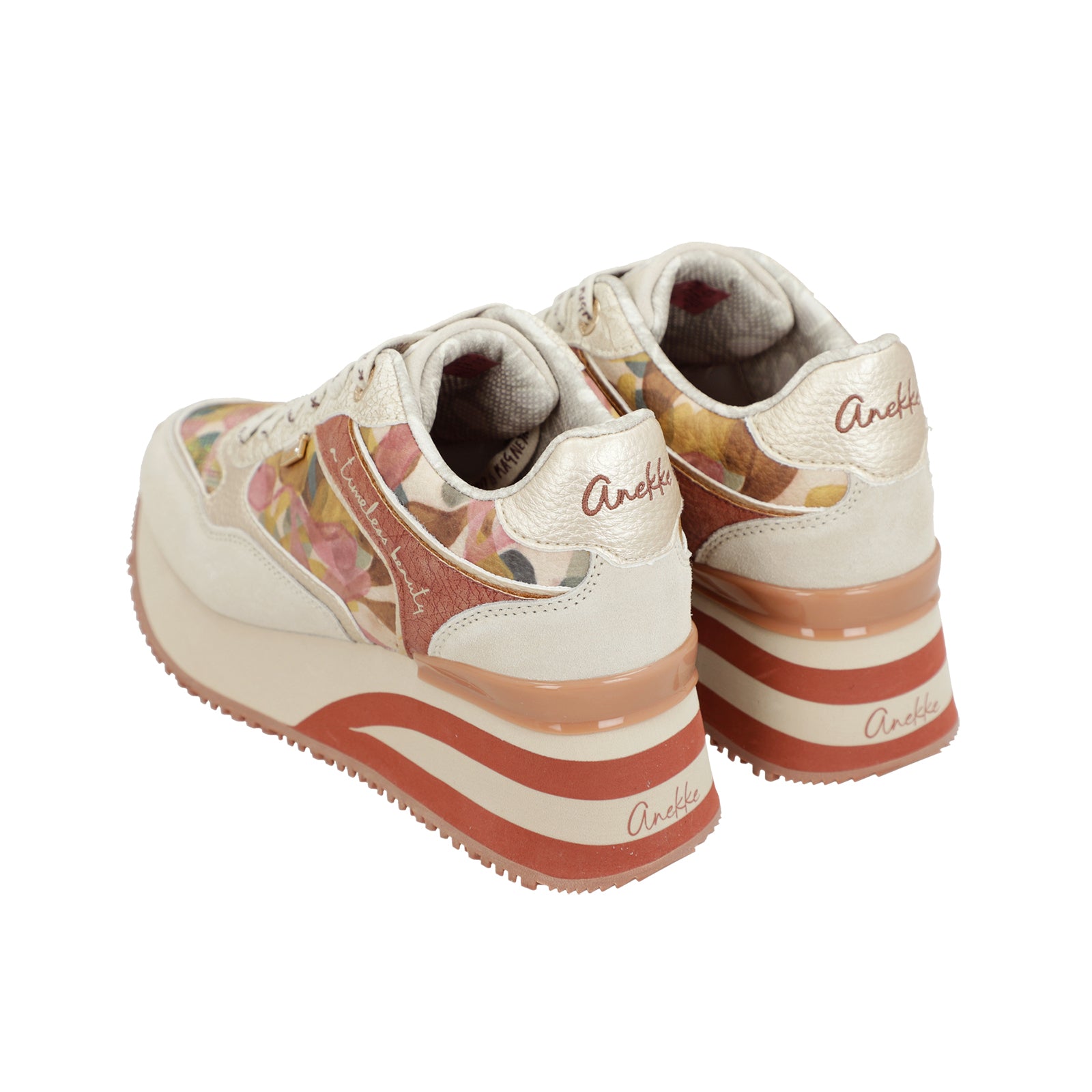 Pantofi Anekke London 423 Pink&Beige