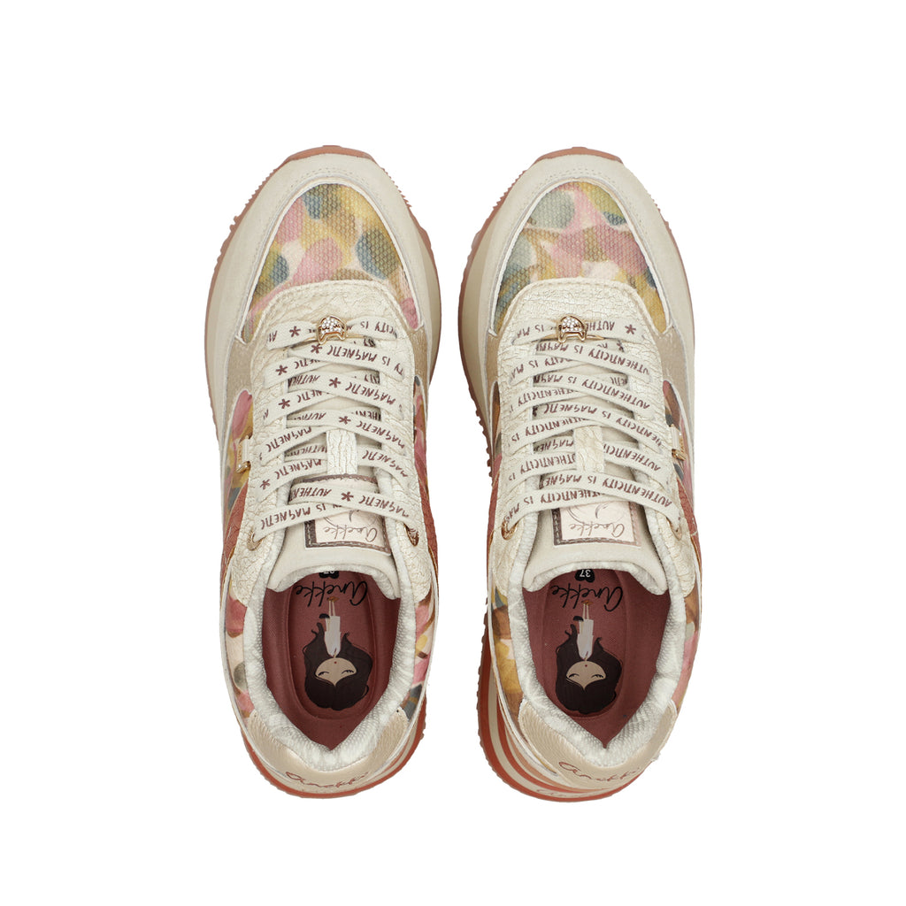 Pantofi Anekke London 423 Pink&Beige
