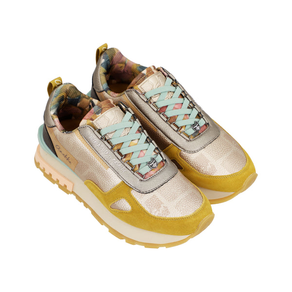 Pantofi Anekke Lisboa 423 Yellow&Gold