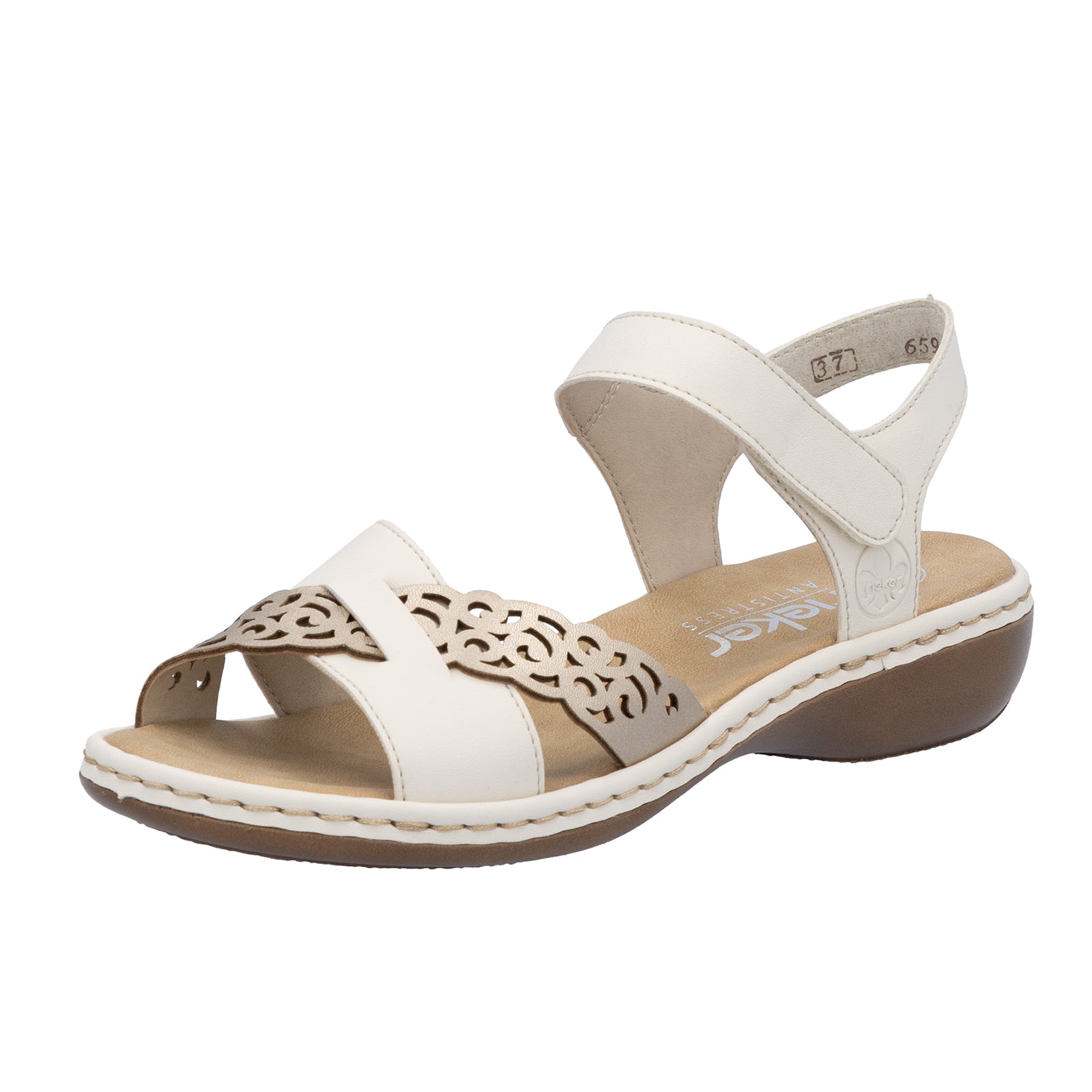Sandale Rieker 65987-60 bej din material sintetic – Pantofi Bizon