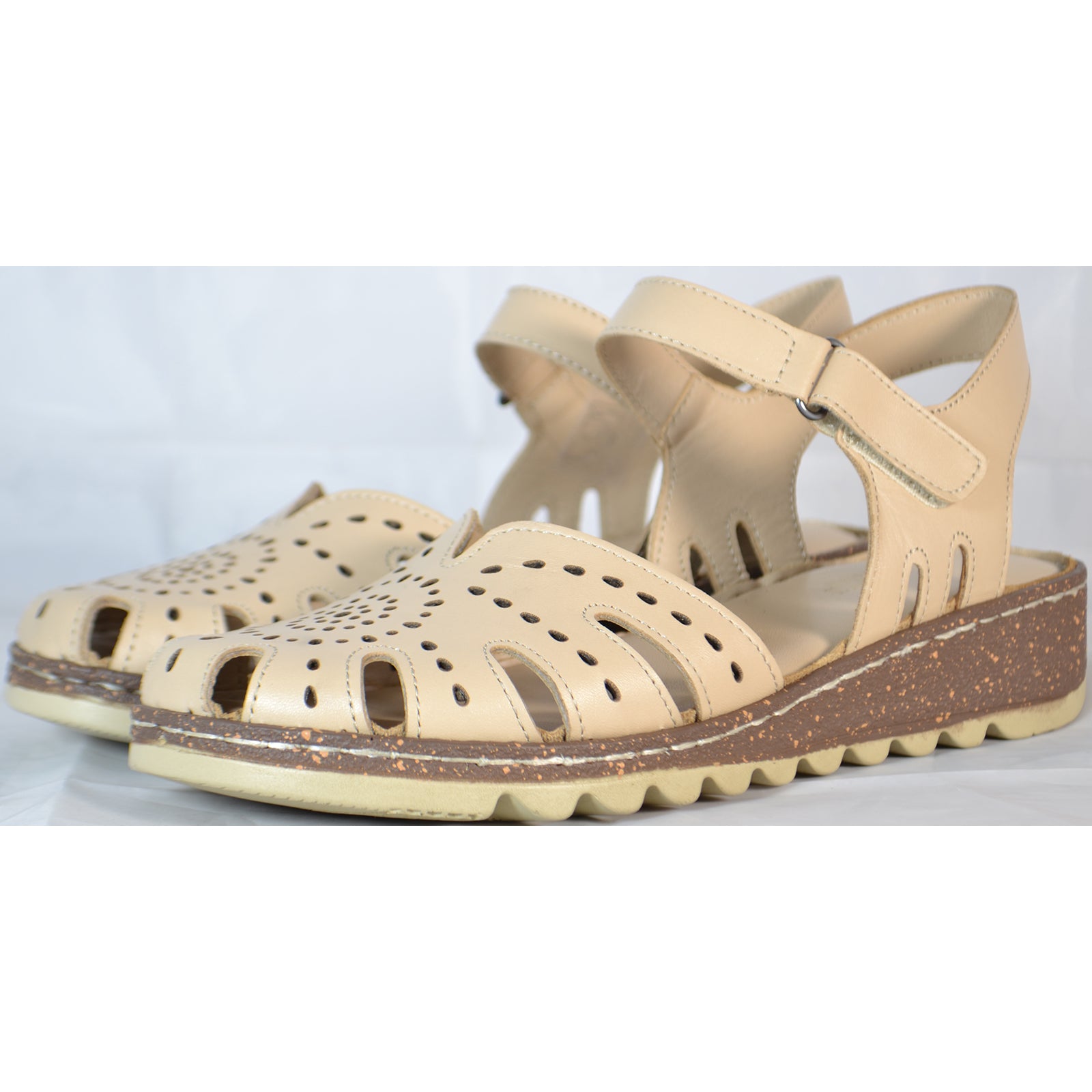 Sandale Anna Viotti D60-204 Bej Imagine secundară a produsului