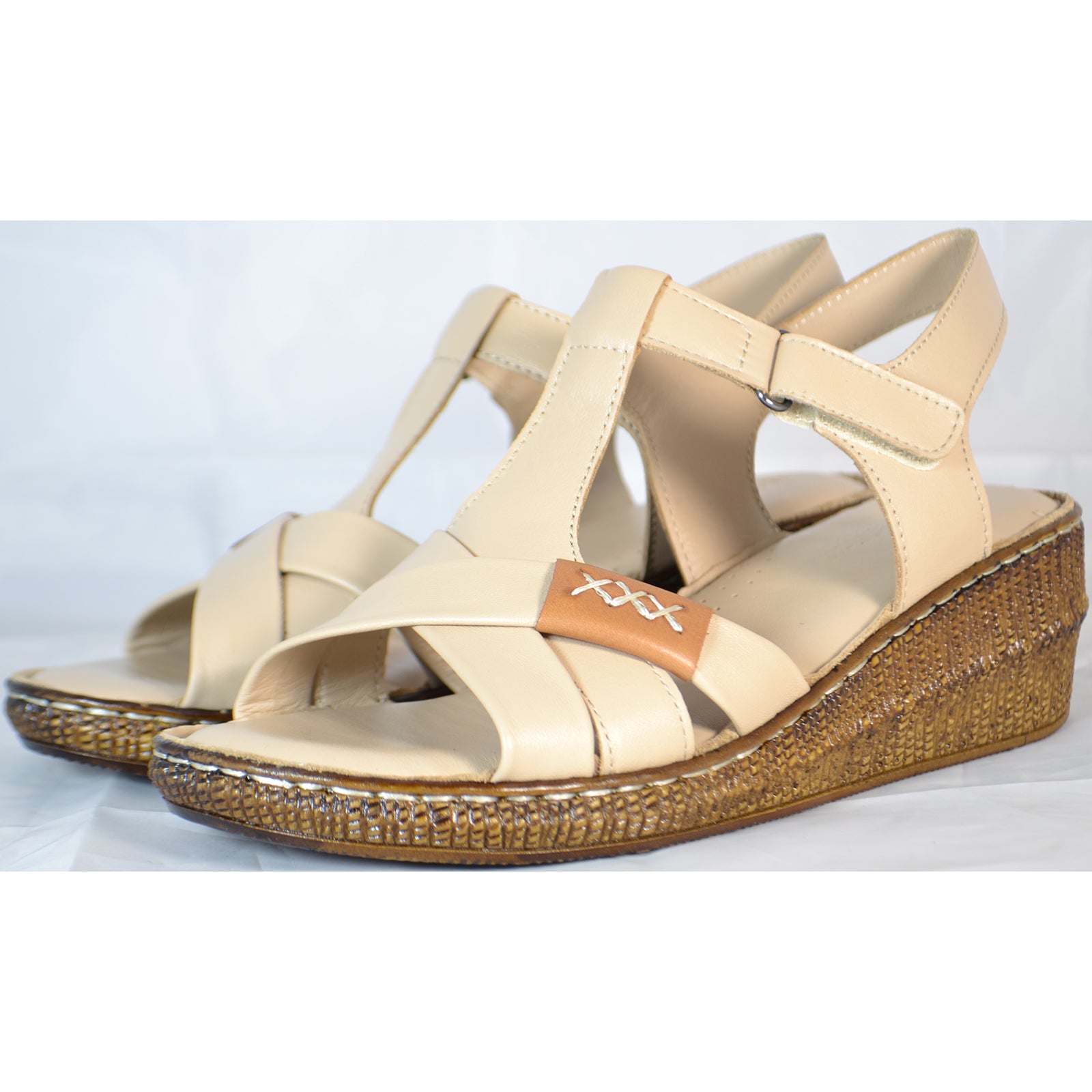 Sandale Anna Viotti D60-207 Bej Imagine secundară a produsului