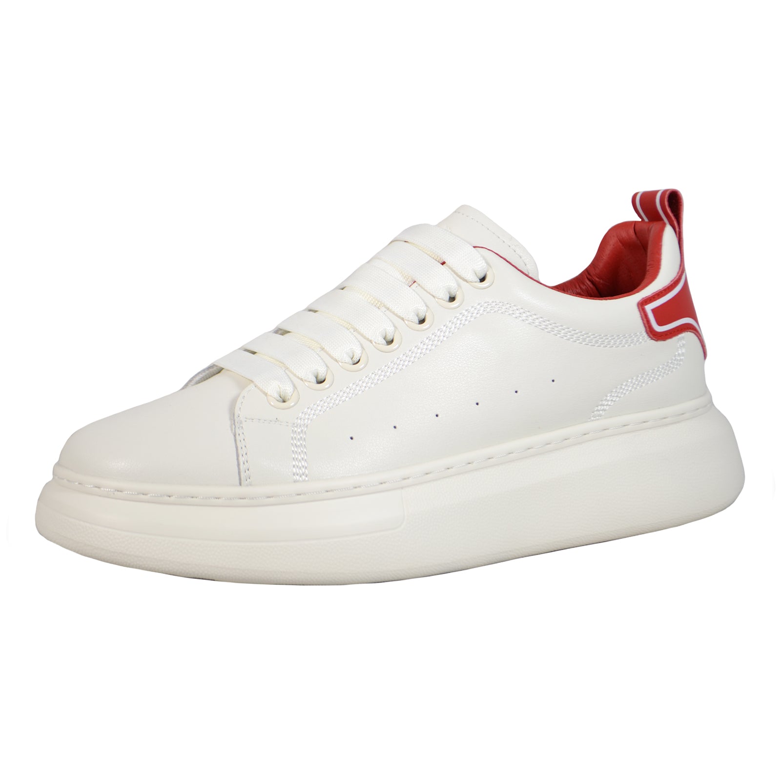 Pantofi barbati Franco Gerardo 3221 White/Red Imagine principală a produsului