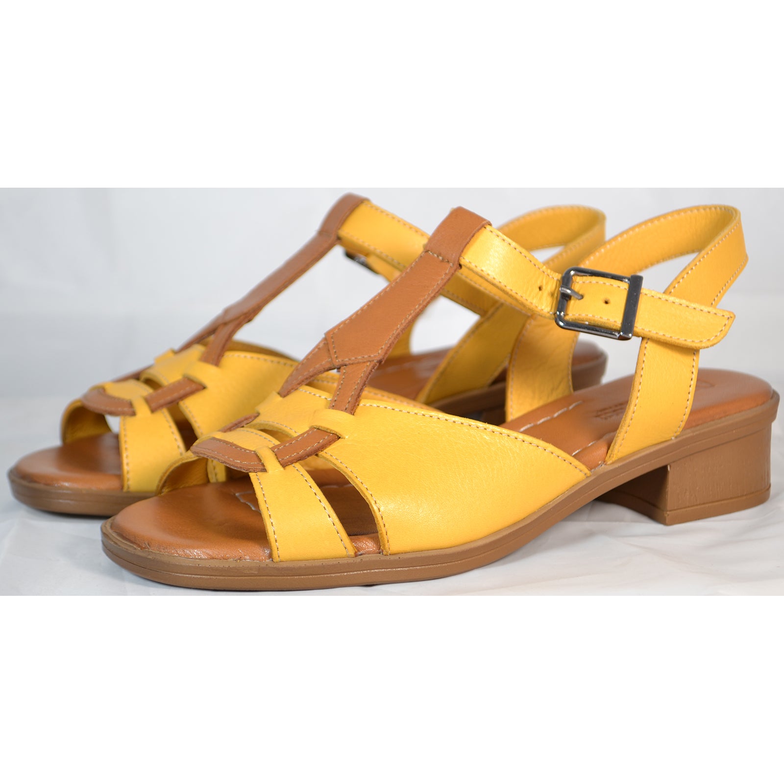 Sandale Anna Viotti D42-6022 Galben Imagine secundară a produsului