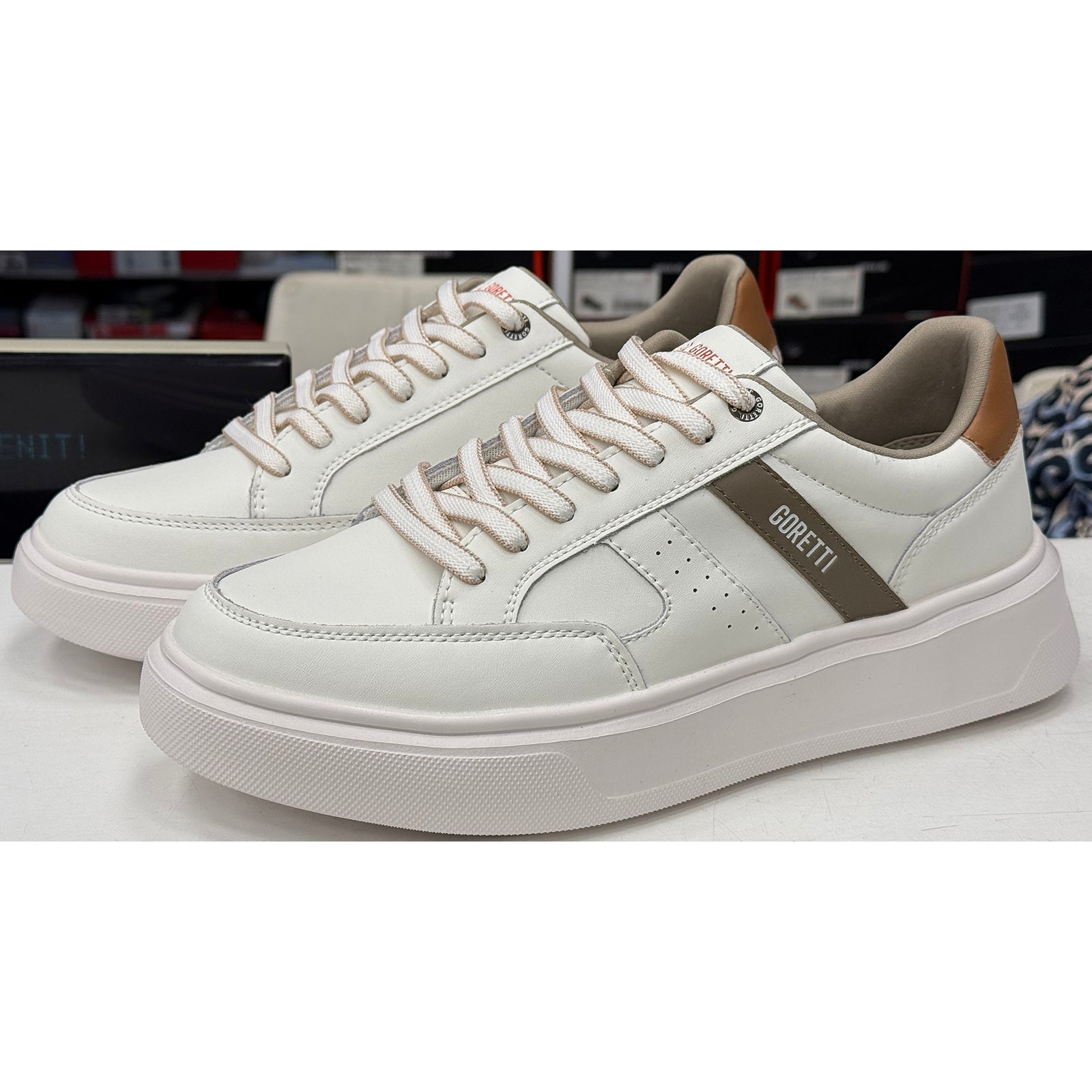 Pantofi barbati Goretti B115-25SCM024 White Imagine secundară a produsului