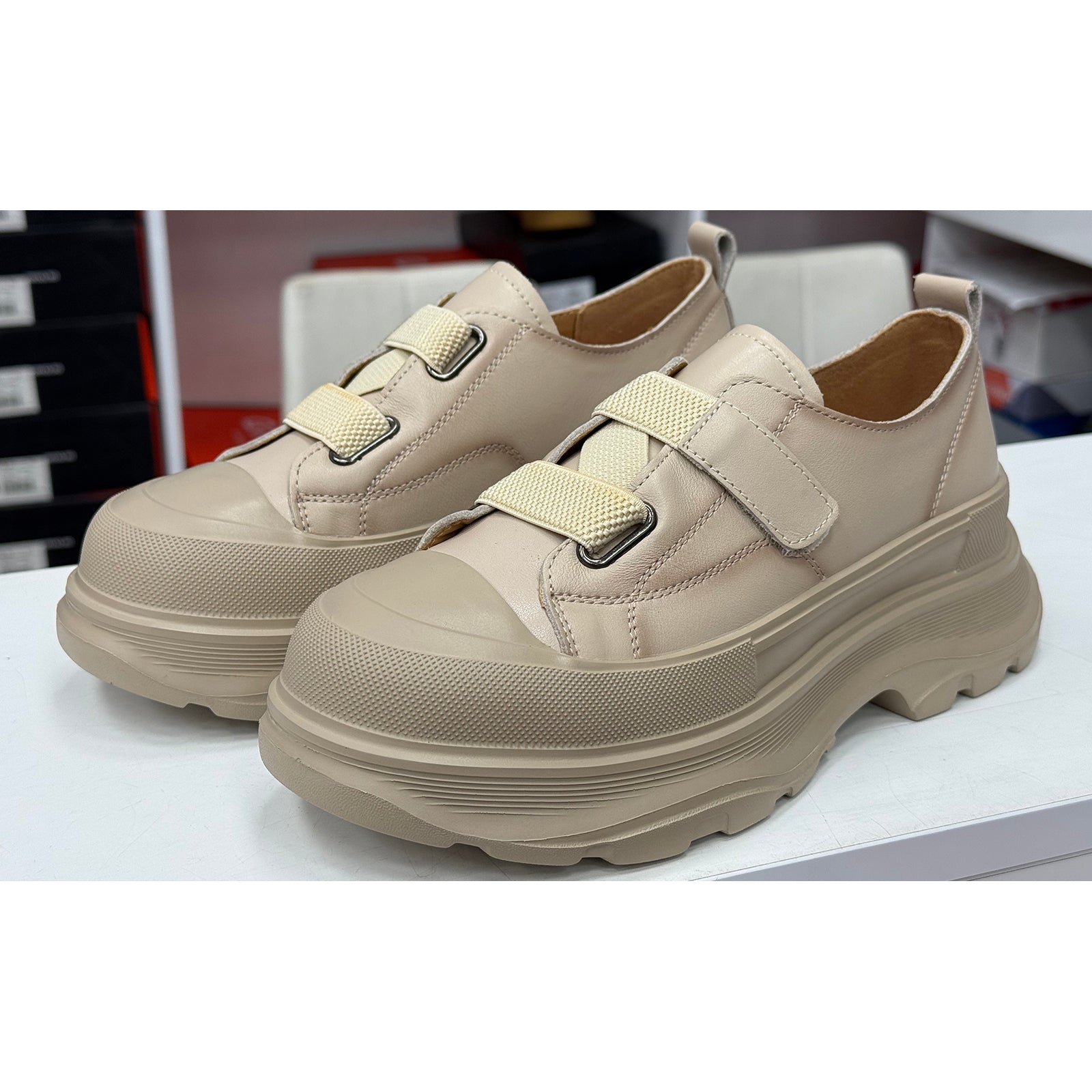 Pantofi Franco Gerardo 6806 Crem Imagine secundară a produsului