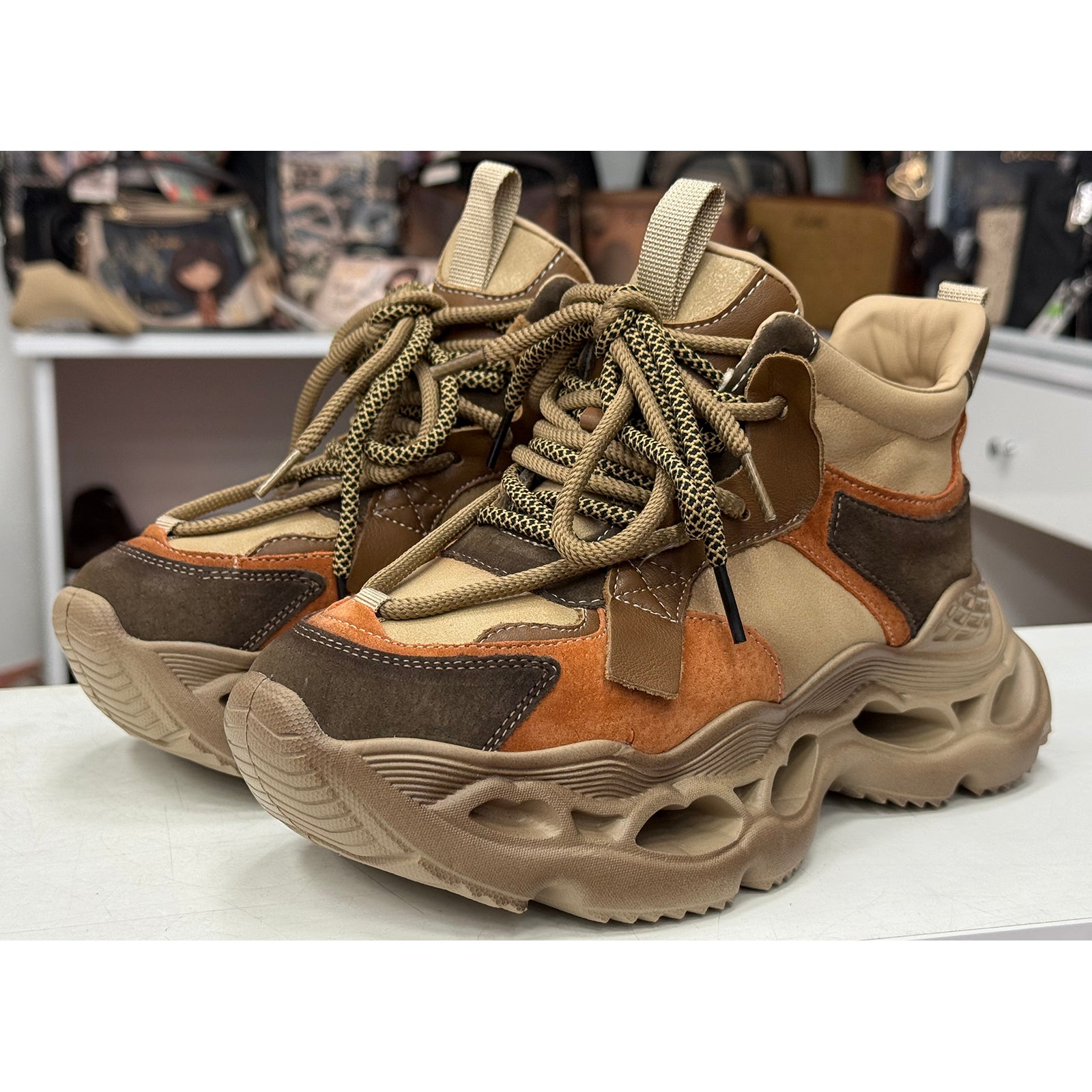 Ghete Franco Gerardo HY6322 Orange/Khaki Imagine secundară a produsului