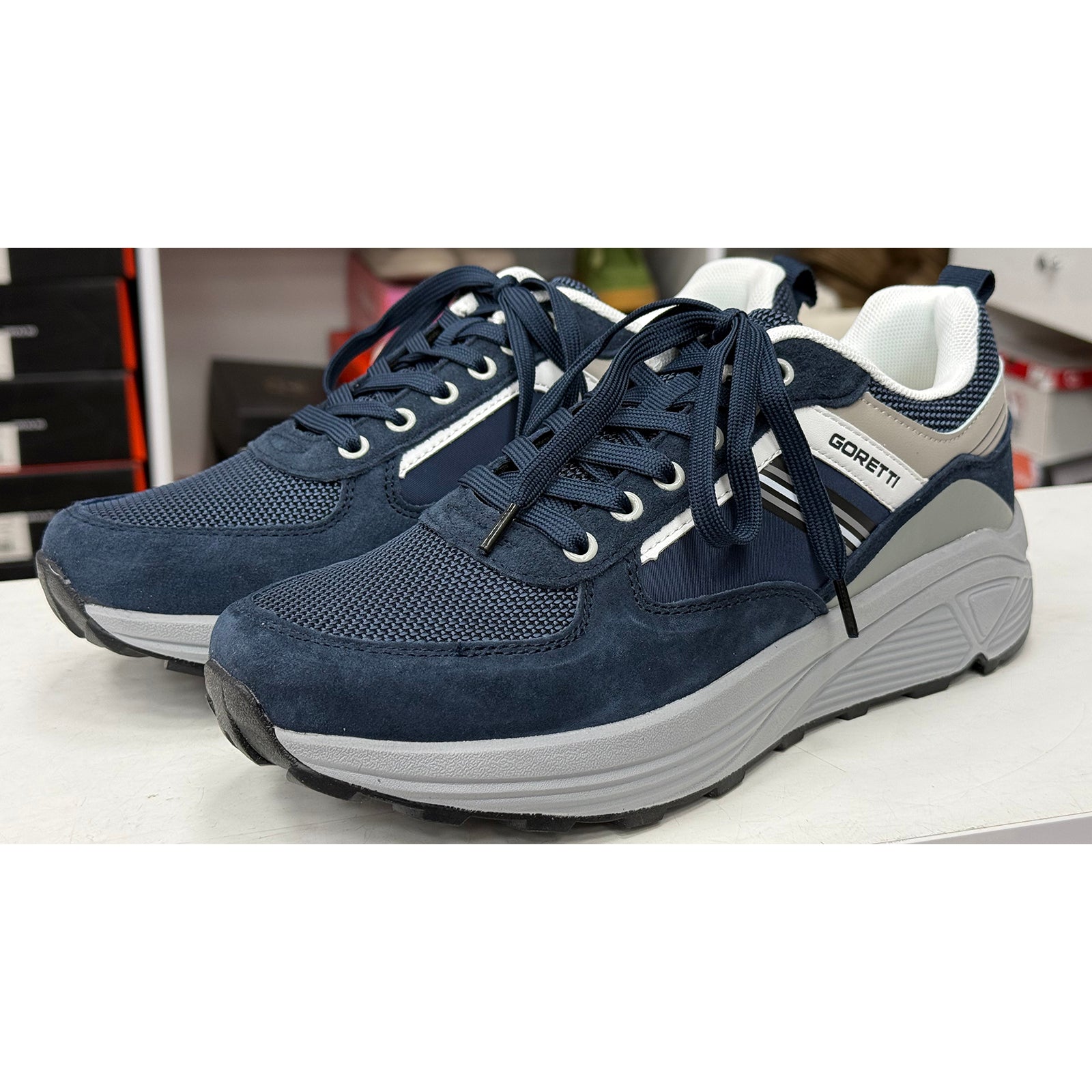 Pantofi barbati Goretti B100-CL30055 Navy Imagine secundară a produsului
