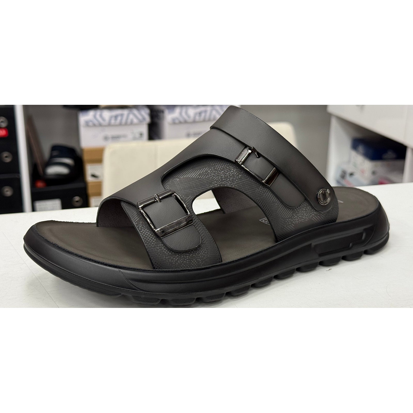 Sandale barbati Mels 6807 Gri