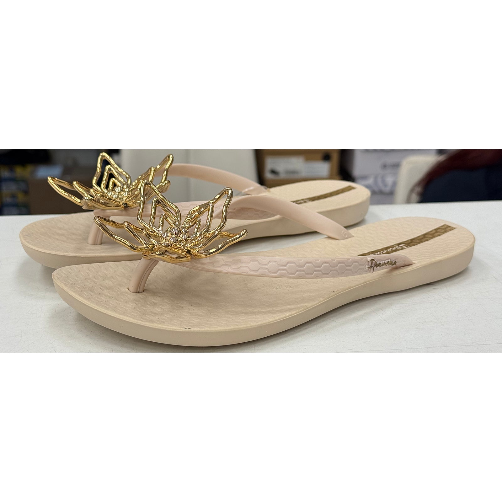 Papuci Ipanema BO043 Beige/Beige/Gold Imagine secundară a produsului