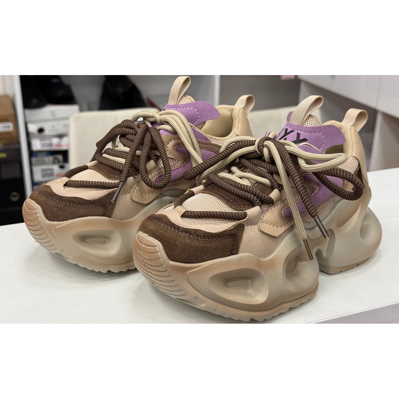 Pantofi Gryxx 1U3039-2 02-Z Coffe/Purple Imagine secundară a produsului