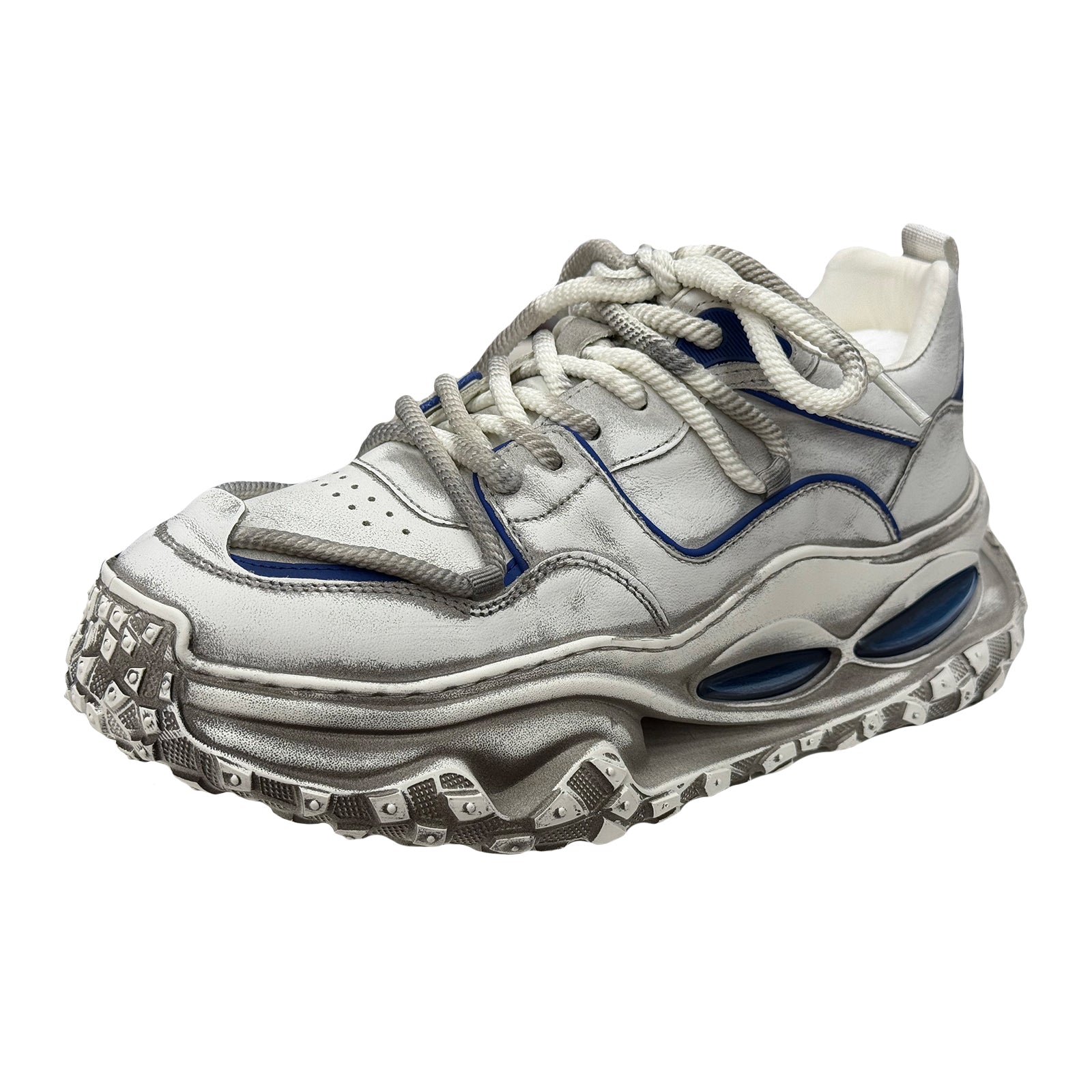 Pantofi barbati Franco Gerardo 95932 White/Blue Imagine principală a produsului