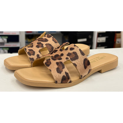 Papuci Bellini Leopardo Beige