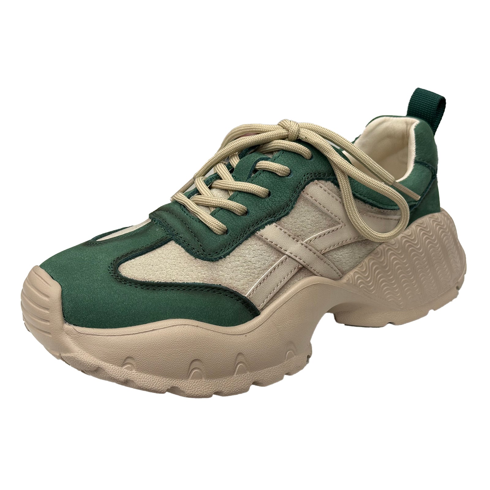 Pantofi Franco Gerardo 7109 Green/Cream Imagine principală a produsului