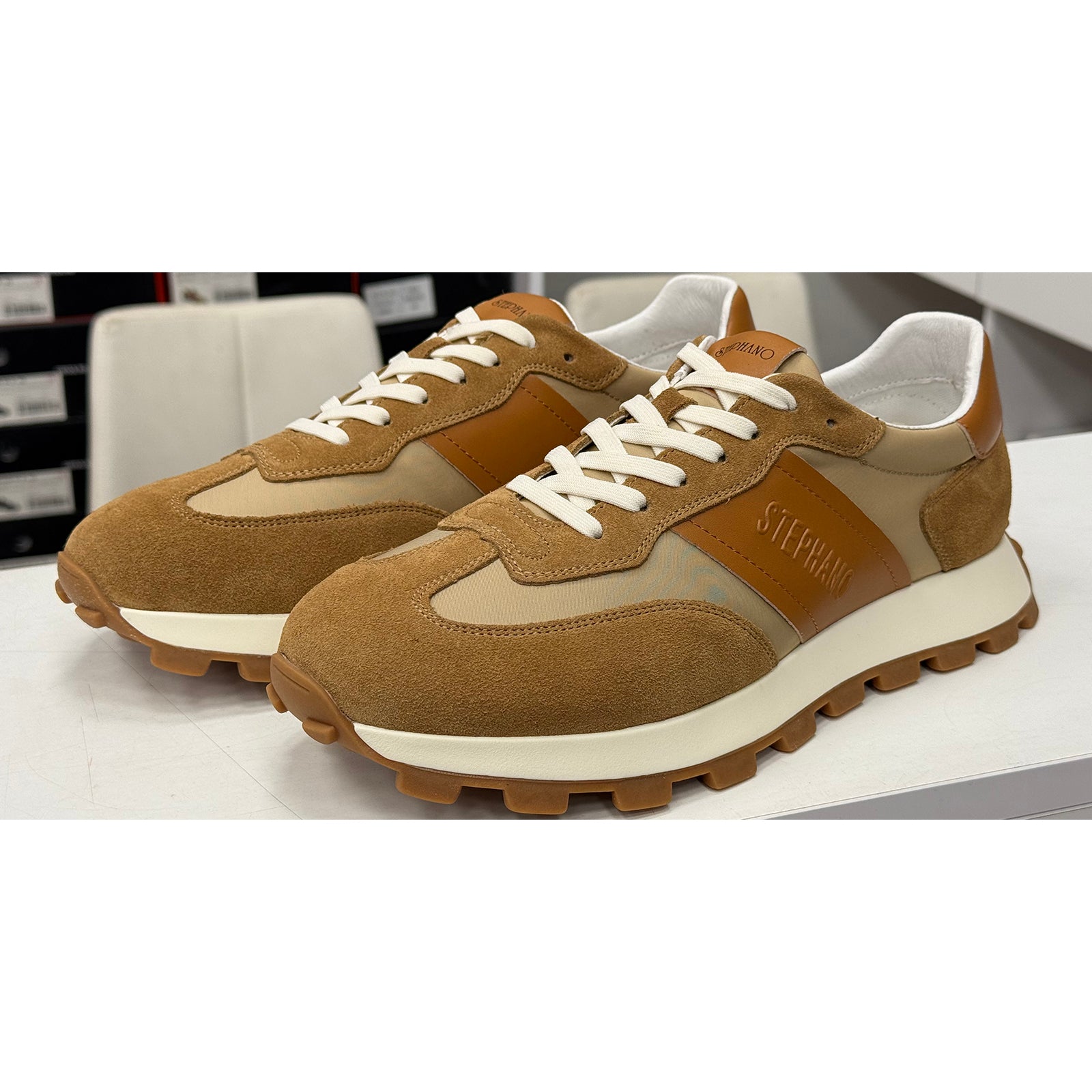 Pantofi barbati Stephano 68010 Khaki
