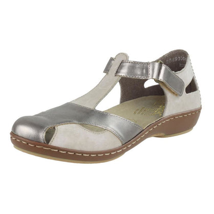 Pantofi Rieker 45864-90 Metallic